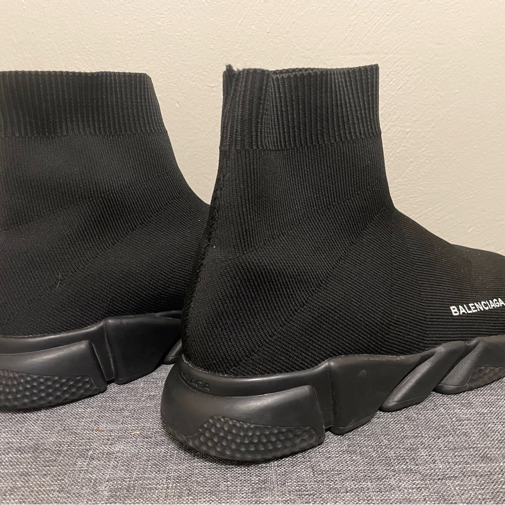 Balenciaga Men's Black Sock Sneakers - Picture 4 of 5